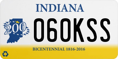IN license plate 060KSS