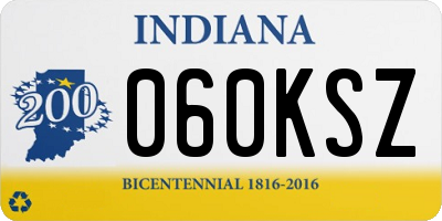 IN license plate 060KSZ