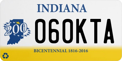 IN license plate 060KTA