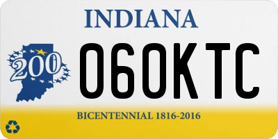 IN license plate 060KTC