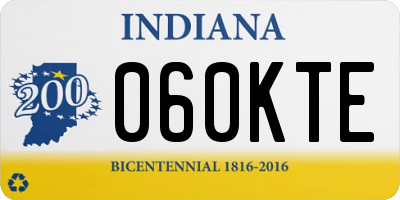 IN license plate 060KTE