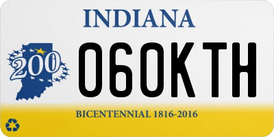 IN license plate 060KTH