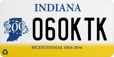 IN license plate 060KTK