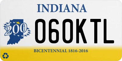 IN license plate 060KTL