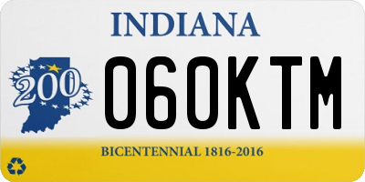 IN license plate 060KTM