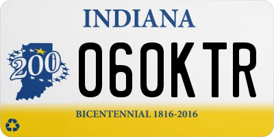 IN license plate 060KTR