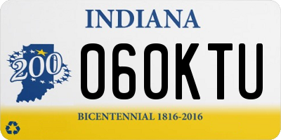 IN license plate 060KTU