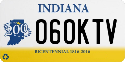 IN license plate 060KTV