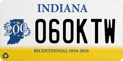 IN license plate 060KTW