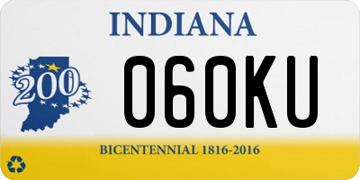IN license plate 060KU