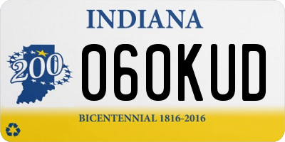 IN license plate 060KUD