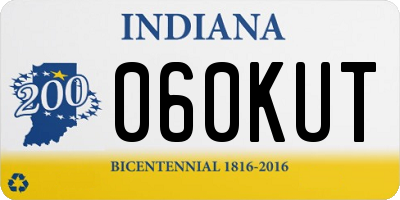 IN license plate 060KUT