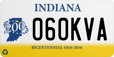 IN license plate 060KVA