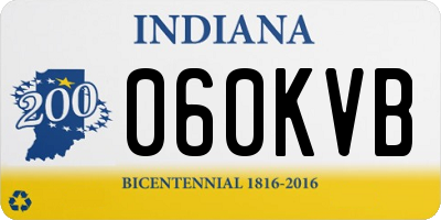 IN license plate 060KVB