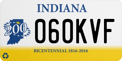 IN license plate 060KVF