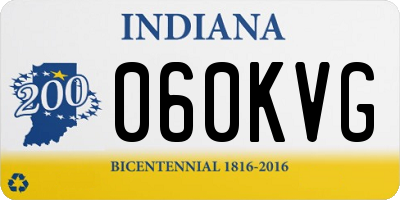 IN license plate 060KVG
