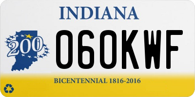 IN license plate 060KWF