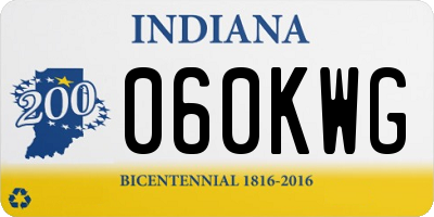 IN license plate 060KWG