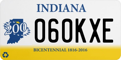 IN license plate 060KXE
