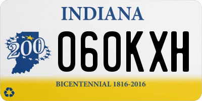 IN license plate 060KXH