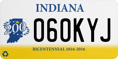 IN license plate 060KYJ