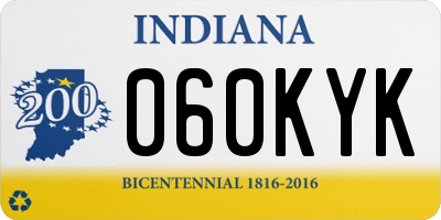 IN license plate 060KYK