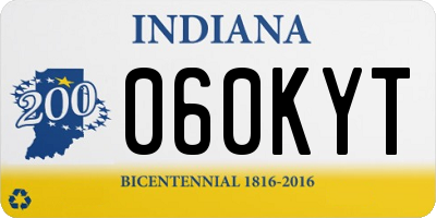 IN license plate 060KYT