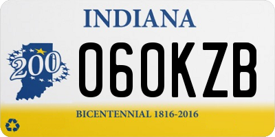 IN license plate 060KZB