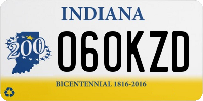 IN license plate 060KZD