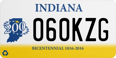 IN license plate 060KZG