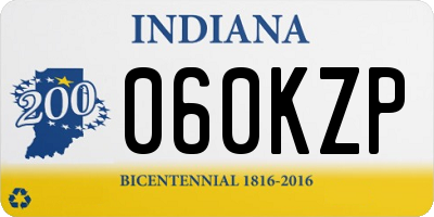 IN license plate 060KZP