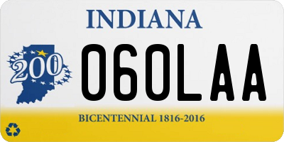IN license plate 060LAA