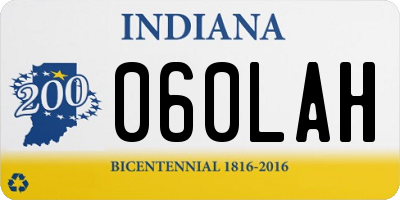IN license plate 060LAH