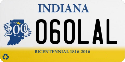 IN license plate 060LAL