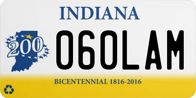 IN license plate 060LAM
