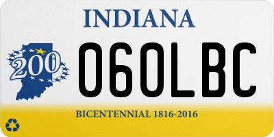 IN license plate 060LBC