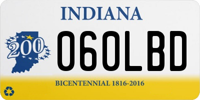 IN license plate 060LBD