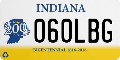 IN license plate 060LBG
