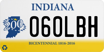 IN license plate 060LBH
