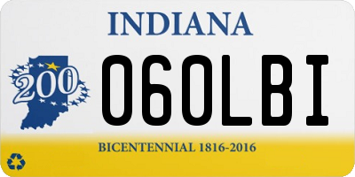 IN license plate 060LBI