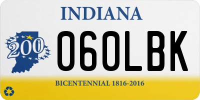 IN license plate 060LBK