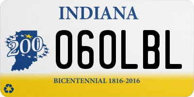 IN license plate 060LBL
