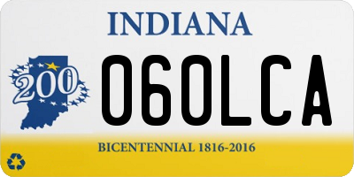 IN license plate 060LCA