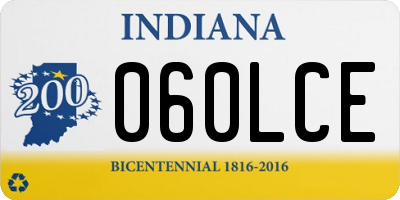 IN license plate 060LCE
