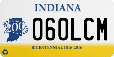 IN license plate 060LCM