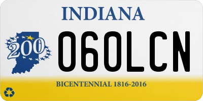 IN license plate 060LCN