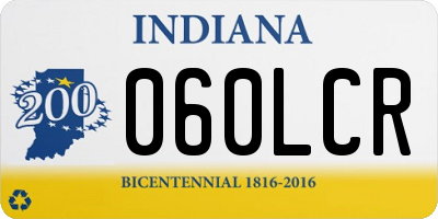 IN license plate 060LCR