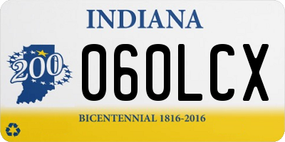 IN license plate 060LCX