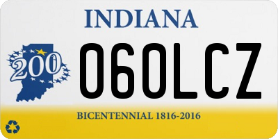 IN license plate 060LCZ