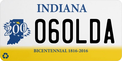 IN license plate 060LDA